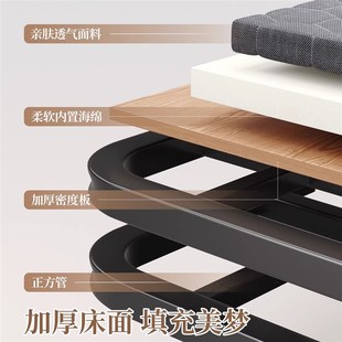家用办公室午休铁床架成人简易硬板床小床可折叠 折叠床单人可携式