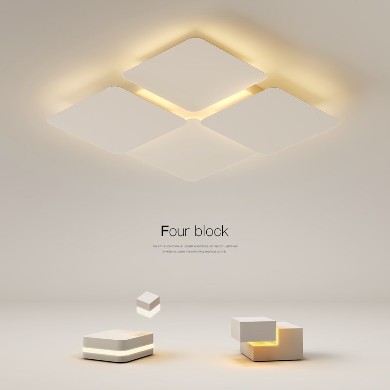 最光创意卧室主灯简约现代LED吸顶灯极简客厅灯饭厅书房房间灯具