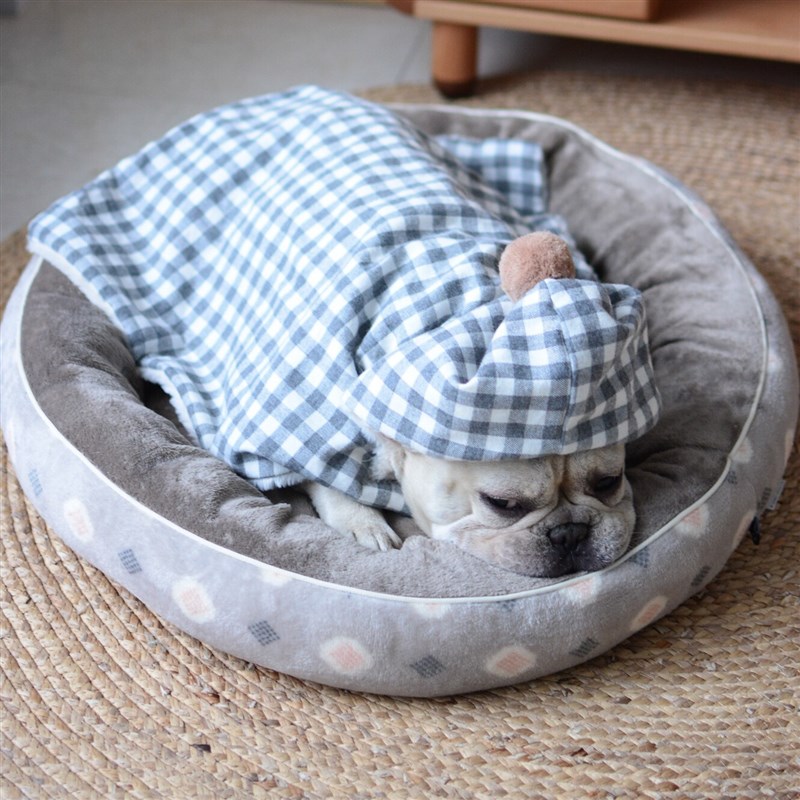 狗狗小毛毯冬季保暖小被子狗睡袍睡毯披风毯子加绒睡袋睡觉毯