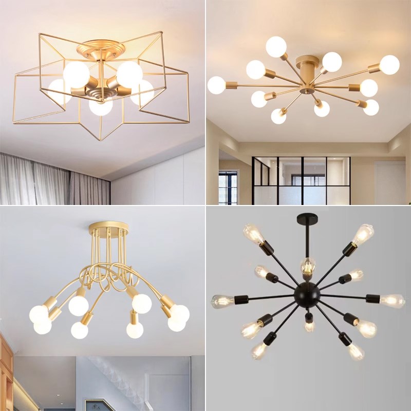 卧室灯吸顶灯小客厅北欧灯具现代简约大气房间灯创意美式餐厅灯饰