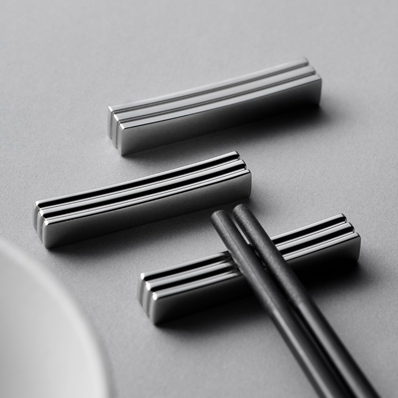 米立风物筷托家用304不锈钢筷子架托高级感创意筷架精致筷枕勺托