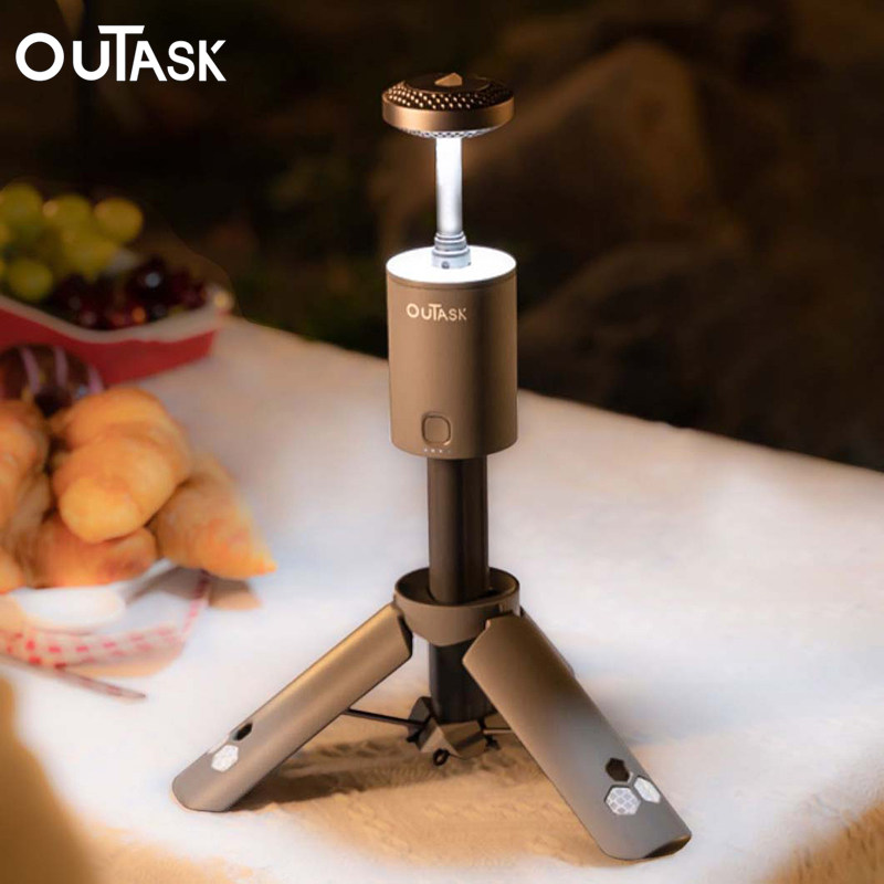 OUTASK户外伸缩露营灯超长续航折叠旋转钓鱼徒步应急多功能手电筒