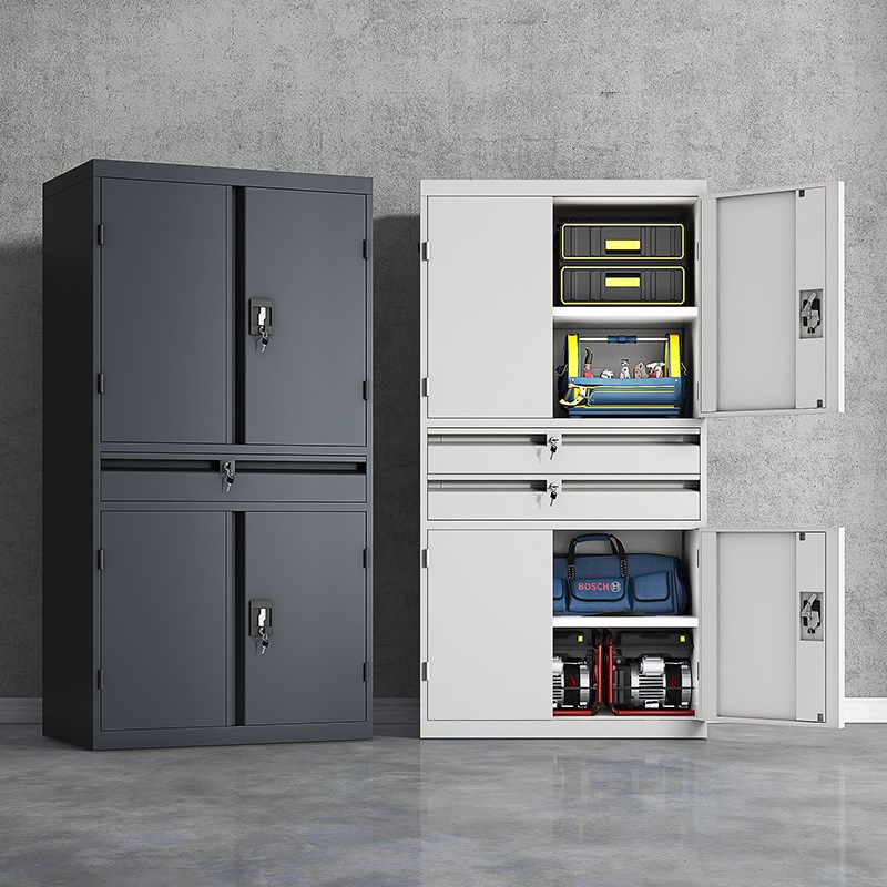 重型工具柜车间五金铁皮柜工厂汽修安全双开门储物加厚收纳抽屉柜