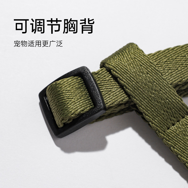 网红狗狗牵引绳小型中型犬狗链子遛狗背心式狗绳子泰迪金毛胸背带