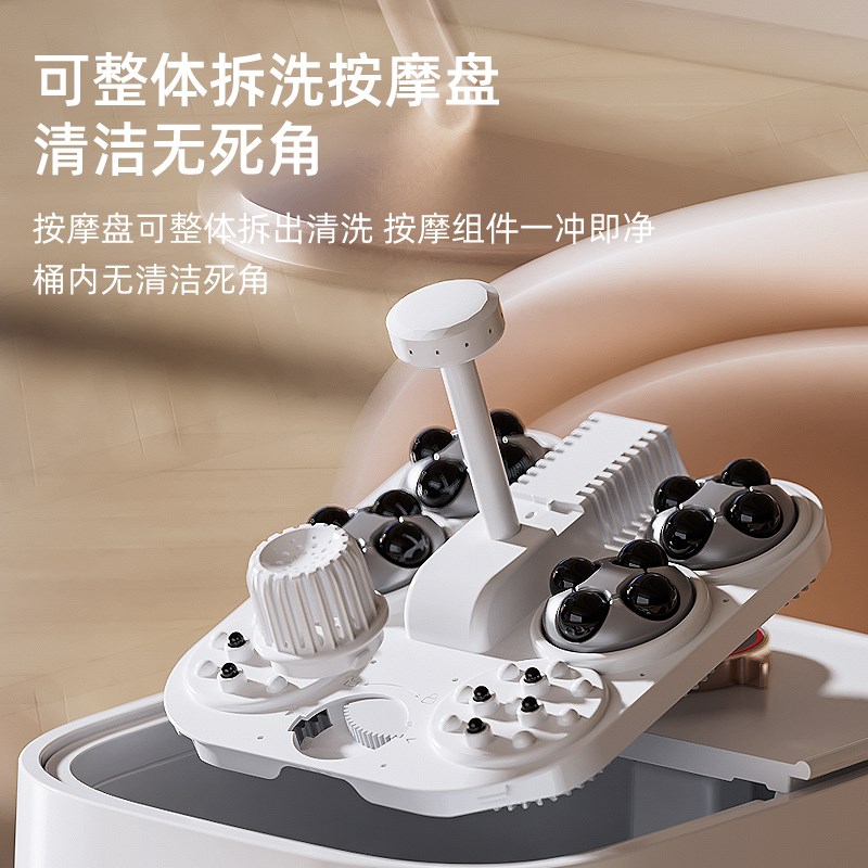 凯诗捷泡脚桶加热恒温足浴盆电动按摩家用全自动智能足浴桶泡脚盆