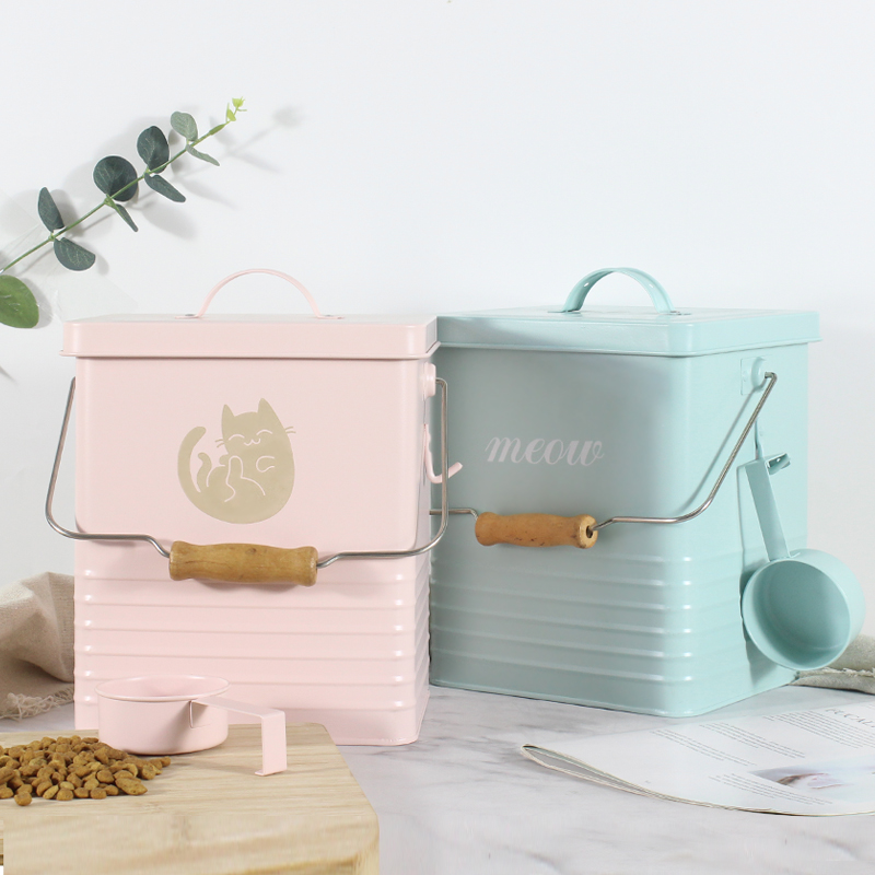 潮流宠物储粮桶狗粮桶防潮密封猫粮桶大容量收纳储存桶食品收纳盒