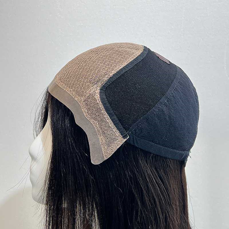 梧桐雨假发女短发全真发双递针头套全手织蕾丝透气光头波波头减龄