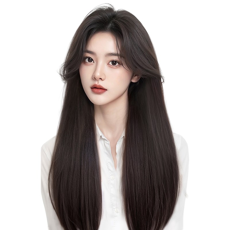 天空树不用戴发网假发女片头顶补发增发量蓬松高颅顶遮白发长直发