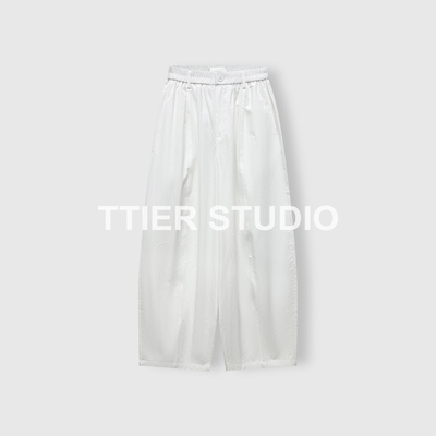 TTIER | T*E R*W订单26新款简约抽绳通勤休闲垂感气球裤636193