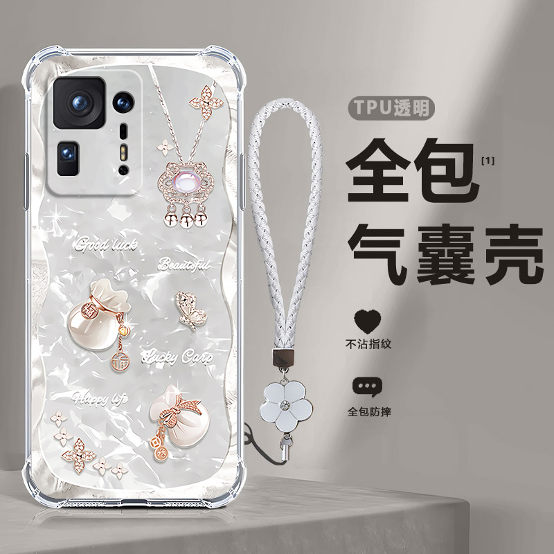 四角防摔，透明加厚气囊