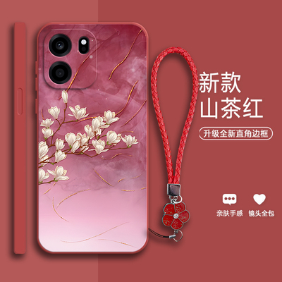 适用一加Turbo6V手机壳PLY110兰花磨砂硅胶全包oneplus防摔1加trubo6V保护V6套1+6v男女turb06V新款oppo外壳