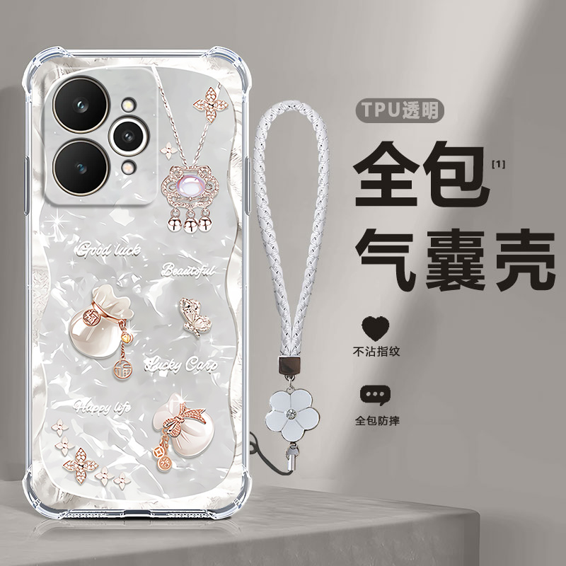 四角防摔，透明加厚气囊