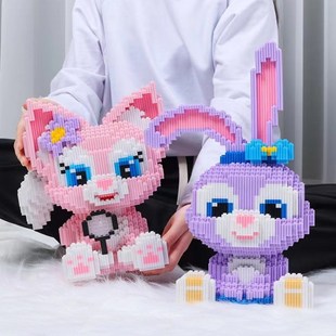 星黛露积木成拼版高难度小人粒女孩系列2024新款儿W童益智颗装玩