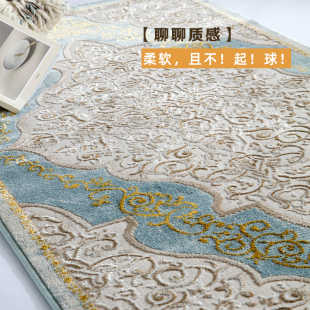 轻奢卧室地毯床边毯床前床下脚垫长条厨房玄关地 土耳其进口美f式