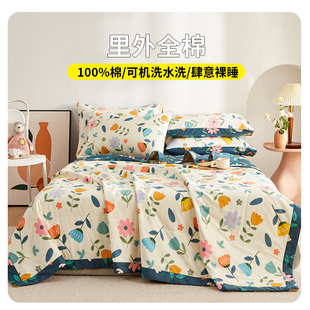 2023新款A类全棉夏凉被空调被春秋被100纯棉花薄被单人春夏被被芯