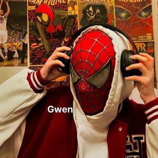 初代蜘蛛侠头套托比马奎尔面具电影还原手工制作丝条永不脱落