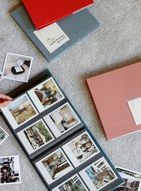 韩国invite.L拍立得宝丽来600相册本4寸插页式正方形照片3寸影集