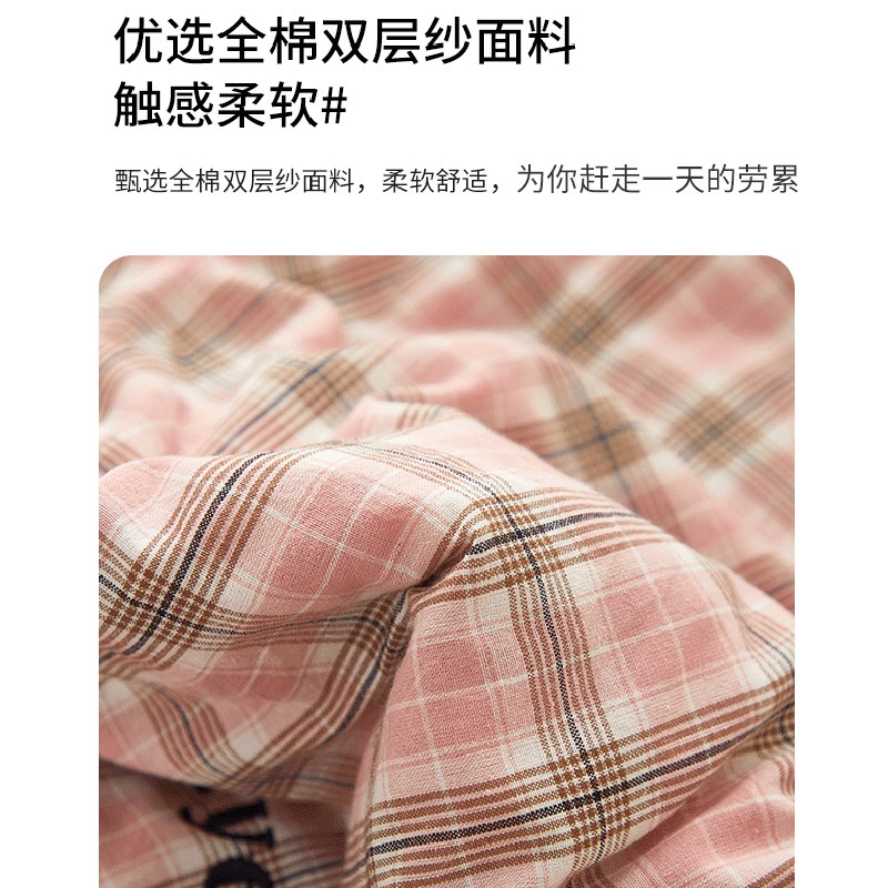 多功能折叠全棉抱枕被子两用车载靠枕办公室午睡空调被卡通熊