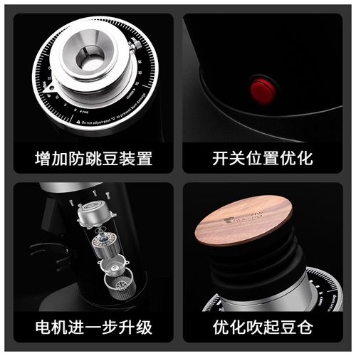 兰其亚DF64N新款二代意式咖啡磨豆机家用电动研磨机吹气豆仓SOE