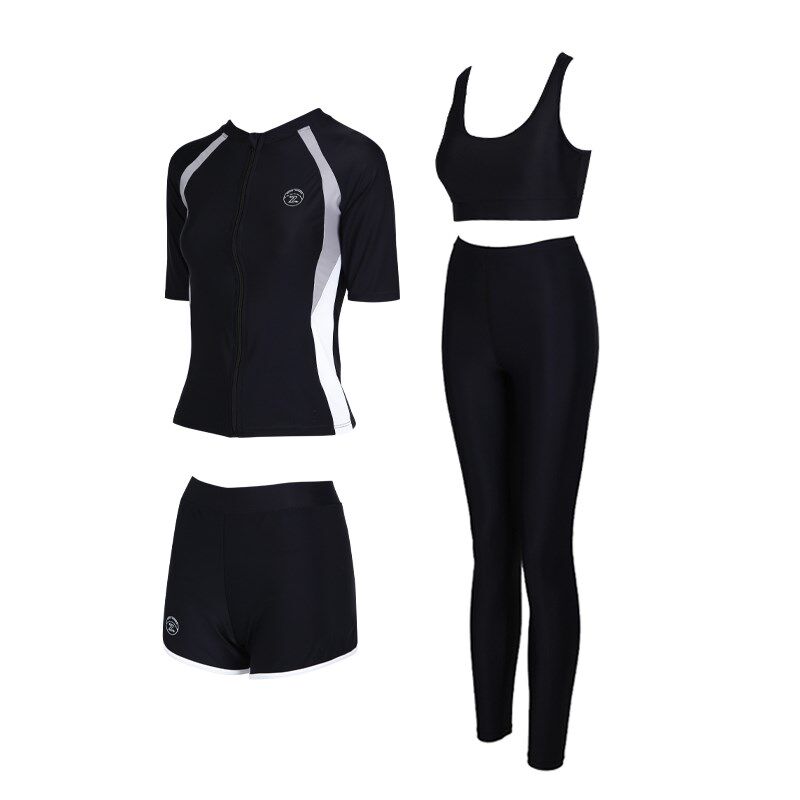 情侣泳衣分体长袖长裤防晒套装短袖冲浪衣女士泳衣泳裤男士潜水服