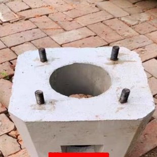 山西立杆水泥墩灯杆底座充电桩基础太阳能灯杆预埋件基础围栏基础