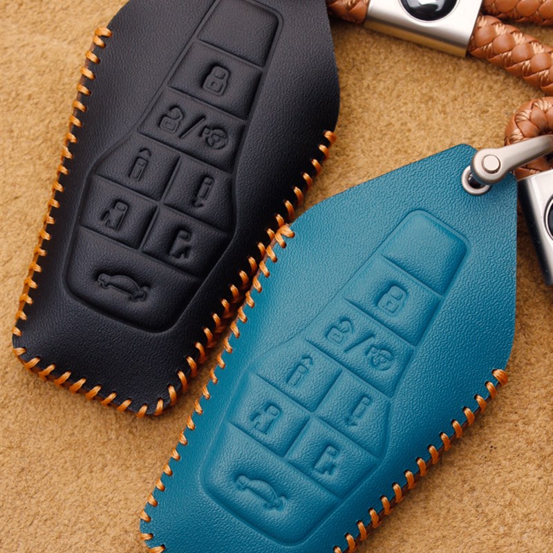 适用2023款合创V09钥匙套真皮C新款合创v09汽车遥控保护包扣