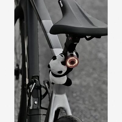 骑行装饰品可爱创意单车挂件熊猫公仔自行车公路车山地小配件车把