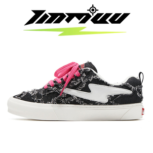 TINMUU【任胤蓬同款】天牧闪电ins学院小香风刺绣帆布板鞋情侣款