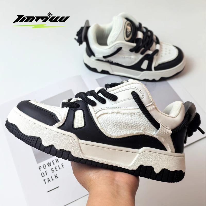 TINMUU【方逸伦同款】天牧青春潮流学院增高时尚低帮面包板鞋情侣