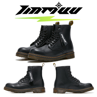 TINMUU天牧都市户外英伦双鞋带厚底增高情侣四季休闲百搭马丁靴男