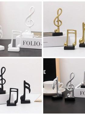 跨境北欧迷你套三音符树脂工艺品摆件客厅餐厅桌面小摆设拍摄道具