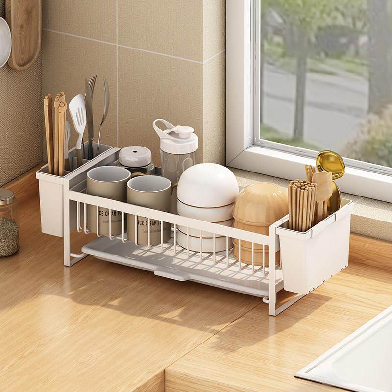 厨房碗碟置物架多功能沥水收纳家用台面放碗盘碗筷碗碟勺收纳架盒,厨房/烹饪用具,碗架,淘宝优惠券,粉丝福利购,淘宝优惠卷