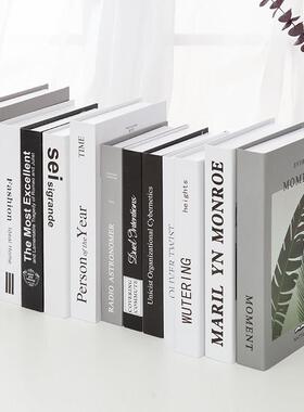 北欧现代假书仿真书装饰品摆件样板间客厅书房摆设拍摄道具书模型