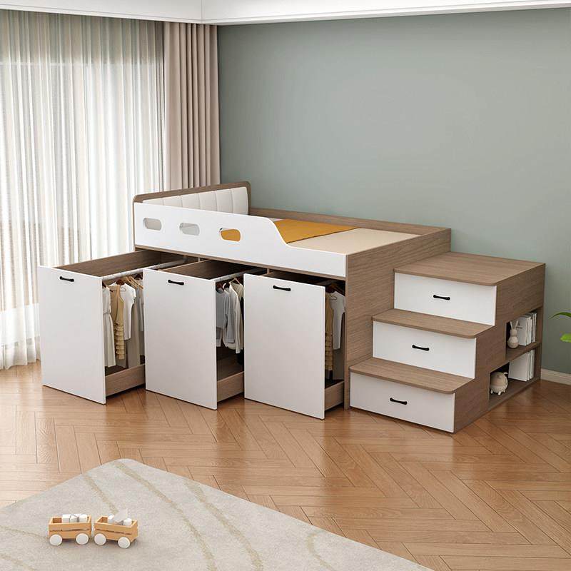 定制儿童半高床抽拉式床箱小户型上床下柜单人衣柜床省空间收纳床,住宅家具,儿童床/儿童抽拉床,淘宝优惠券,粉丝福利购,淘宝优惠卷