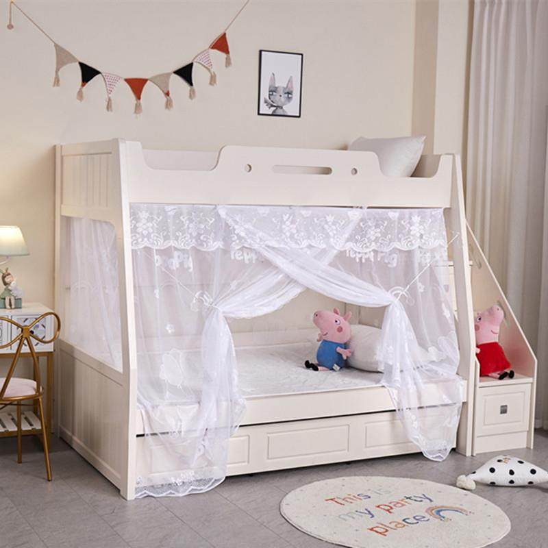提花子母床蚊帐下铺双门1米梯形双层床1.2儿童床加密加厚家用1.5,床上用品,蚊帐,淘宝优惠券,粉丝福利购,淘宝优惠卷
