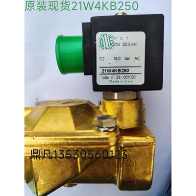 意大利ODE电磁阀黄铜丝扣两通电磁阀常闭型21W4KB250现货1寸