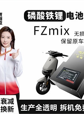 九号电动车FZmix岚鸟48V60V72V磷酸铁锂电池无损直上保留原车功能