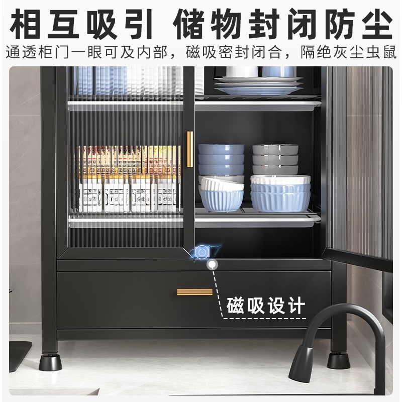 微波炉置物架烤箱架子厨房家用台面小型放碗柜多功能碗碟筷收纳盒