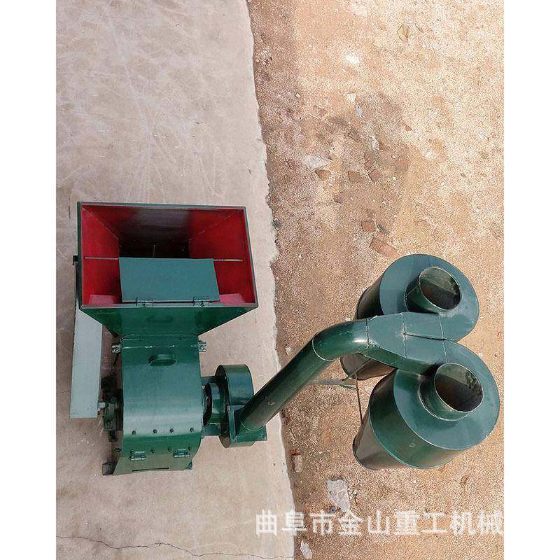 中型花生秸秆粉碎机540型麦秸自动进料细磨机饲料搅拌粉碎机