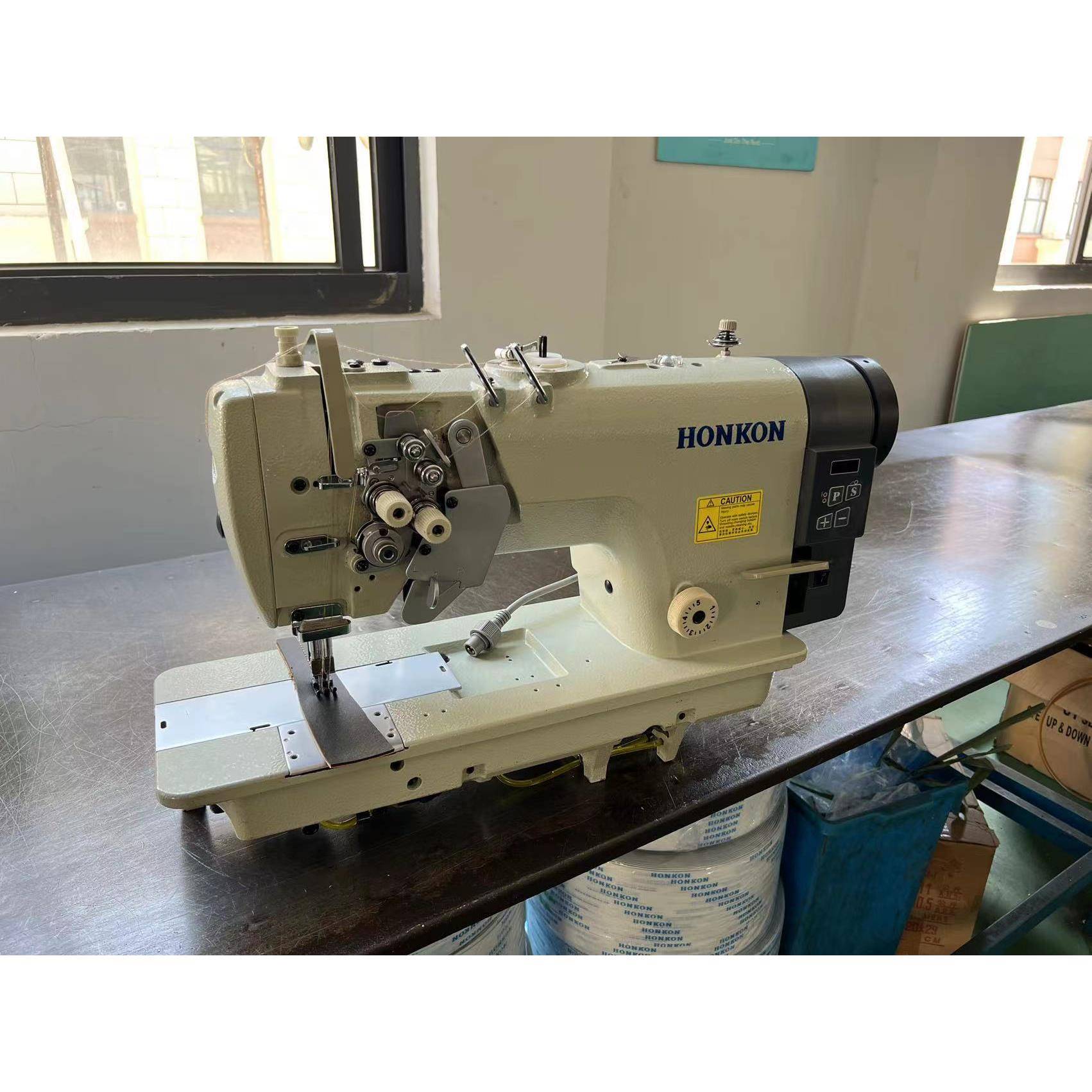 8450D单直驱双针机高速缝纫机针杆分离送料平双针工业缝纫机