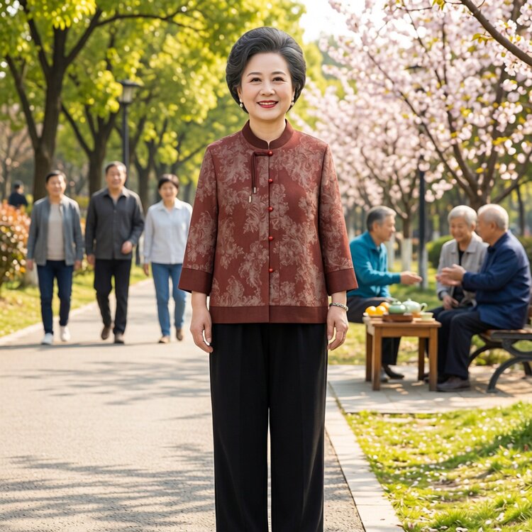 2026夏季中式减龄薄款妈妈衬衫