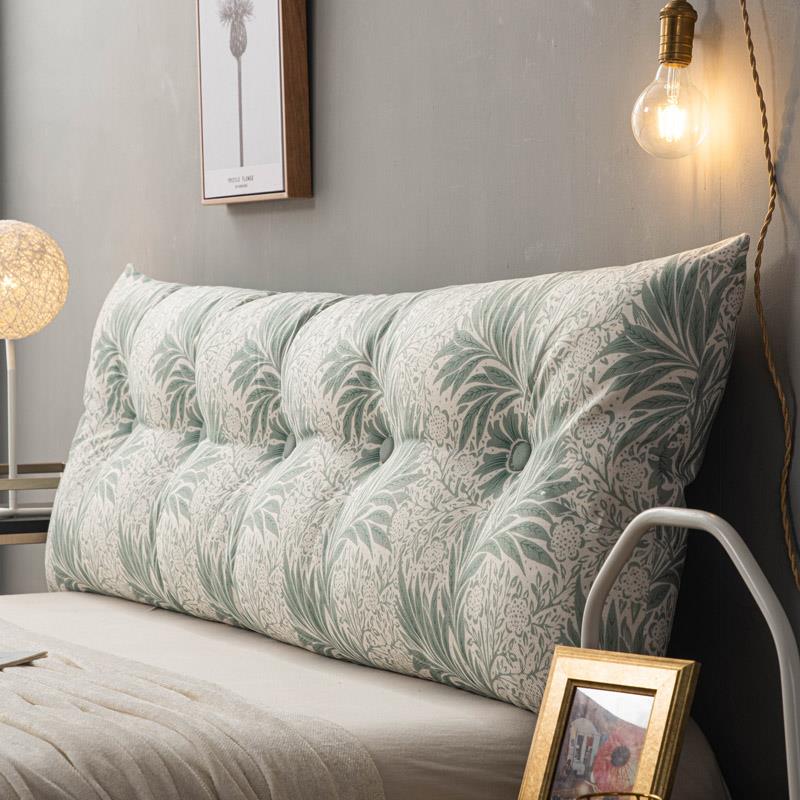 2023新款榻榻米无床头靠垫软包卧室床上长条护腰大靠背靠枕可拆洗