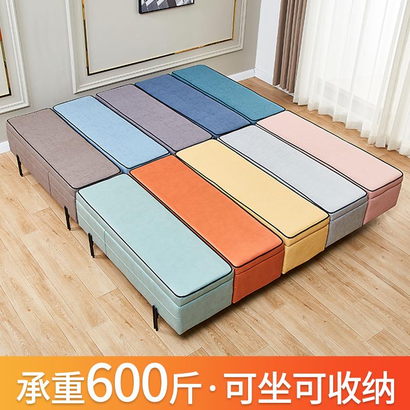 换鞋凳家用门口长条收纳箱床尾柜长方形沙发收纳凳子储物凳可坐