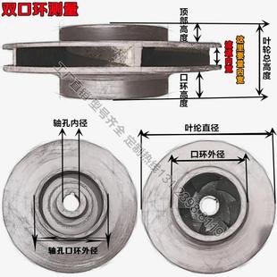 水泵叶轮大全定制污水自吸管道离心叶轮配件不锈钢铸铁潜水泵叶轮