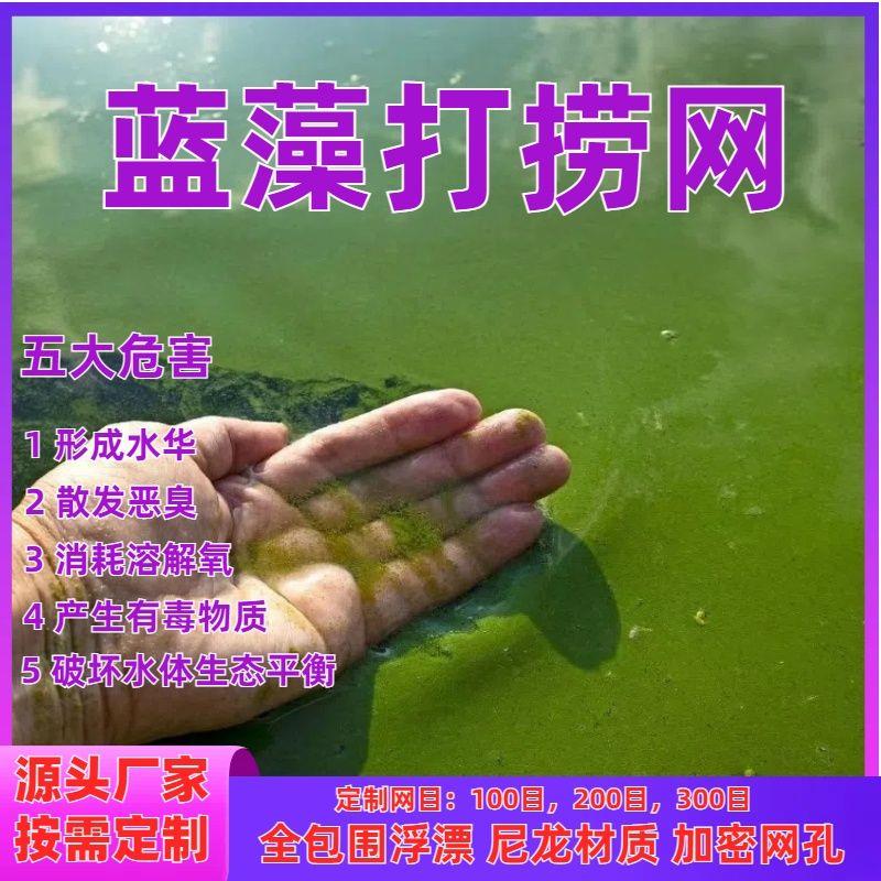200目网布蓝藻打捞网浮萍青苔水藻拦截网河道拦污网水面拦垃圾网