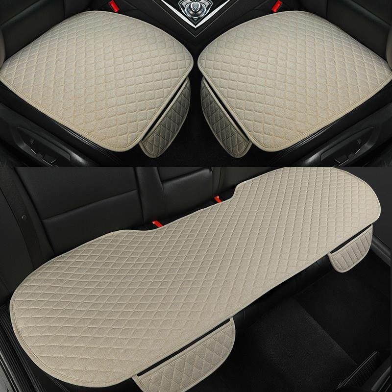 汽车坐垫防滑单片亚麻无靠背三件套四季通用后排长条三人免绑座垫,汽车用品/电子/清洗/改装,通用座套/座垫,淘宝优惠券,粉丝福利购,淘宝优惠卷