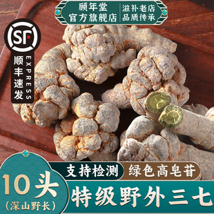野外生长三七正品 文山发货特级中药材田七云南文山三七正宗无剪口