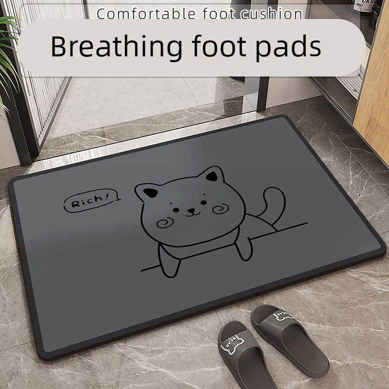 软硅藻泥浴室脚垫门口地垫卫生间吸水防滑速干家用门口卡通地毯垫,居家布艺,厨房地垫,淘宝优惠券,粉丝福利购,淘宝优惠卷