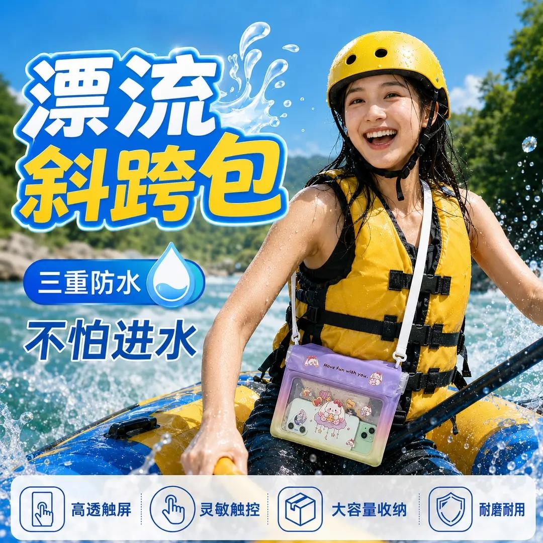 游泳包干湿分离漂流手机防水收纳袋男女童便携背包沙滩用包大容量