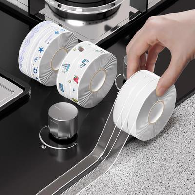 日本灶台防水封边厨房防油贴纸煤气灶防油垫自粘透明耐高温美缝贴